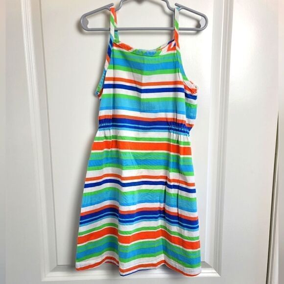 HANNA ANDERSSON Striped Colorful Dress - Picture 1 of 6
